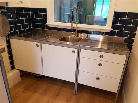 stainless steel sink base cabinets|ikea kitchen cabinets stainless steel.